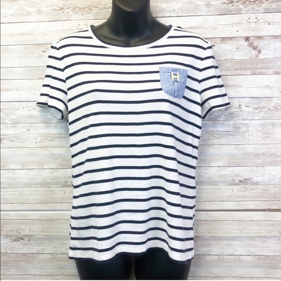 90s Tommy Hilfiger Striped Short Sleeve Shirt 12